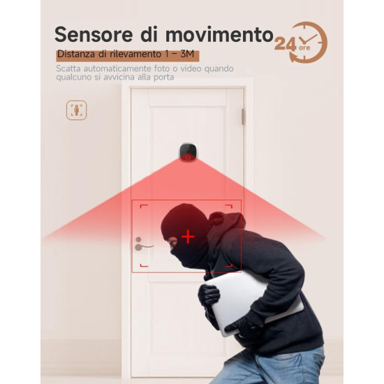 SPIONCINO DIGITALE  WIFI DA 4,3 POLLICI CON SENSORE FOTO/VIDEO
