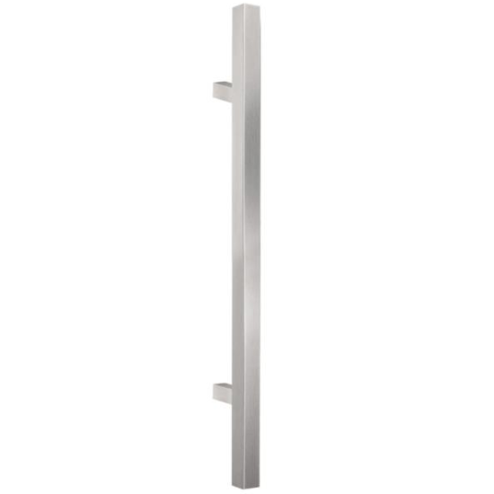 MANIGLIONE PER INGRESSI LUNGHEZZA 50 CM. FORMA QUADRA ACCIAIO INOX