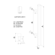 MANIGLIONE PER INGRESSI LUNGHEZZA 50 CM. FORMA QUADRA ACCIAIO INOX