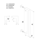 MANIGLIONE PER INGRESSI LUNGHEZZA 62,5 CM. FORMA QUADRATA ACCIAIO INOX