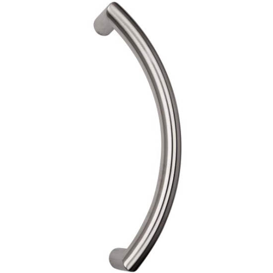 MANIGLIONE PER INGRESSI LUNGHEZZA 38 CM. FORMA AD ARCO ACCIAIO INOX