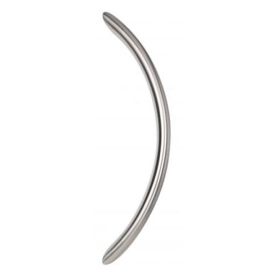 MANIGLIONE PER INGRESSI LUNGHEZZA 37,5 CM. FORMA AD ARCO ACCIAIO INOX