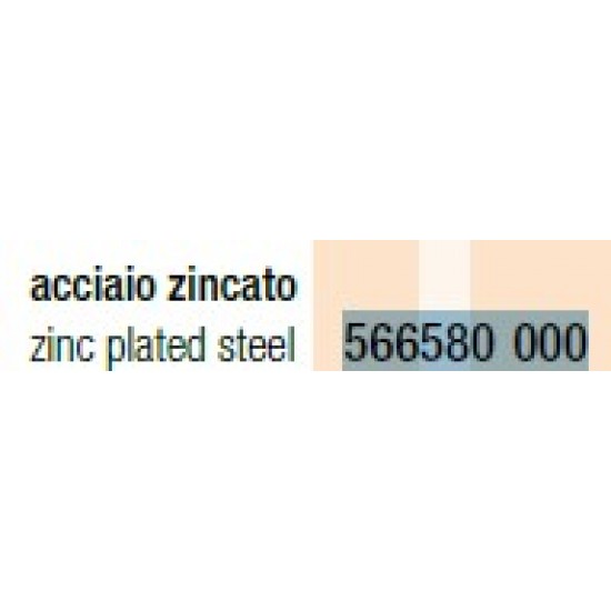 SERRATURA GANCIO SPORGENTE N ACCIAIO ZINCATO, COMPLETA DI CONTROPIASTRA  ART. 566580/000