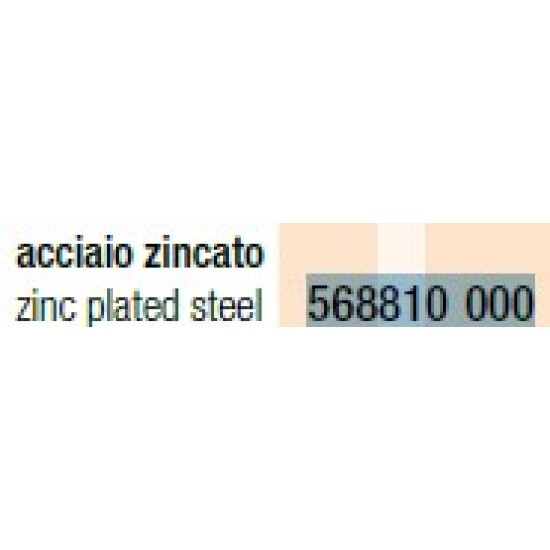 SERRATURA GANCIO SPORGENTE N ACCIAIO ZINCATO, COMPLETA DI CONTROPIASTRA  ART. 568810/000