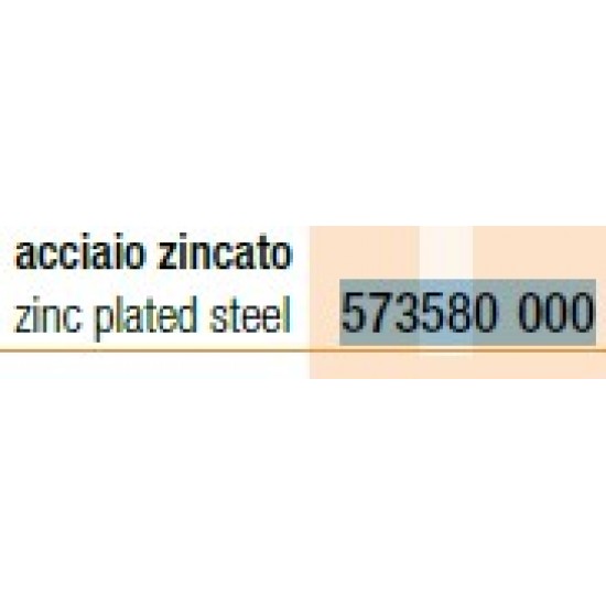 SERRATURA GANCIO SPORGENTE IN ACCIAIO ZINCATO, COMPLETO DI CONTROPIASTRA ART. 573580/000