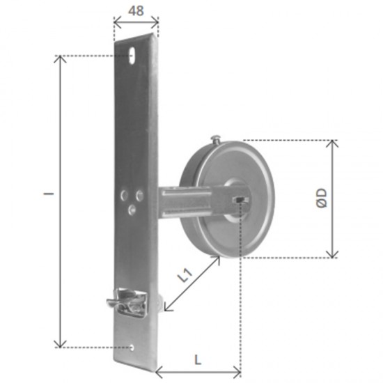AVVOLGITORE NORMAL INTERASSE 210 MM. CAPACITA' 8 MT.