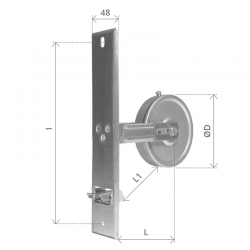 AVVOLGITORE REGOLABILE INTERASSE 210 MM. CAPACITA' 12 MT.