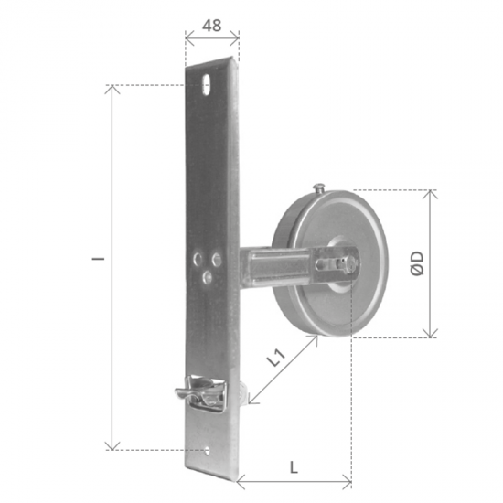 AVVOLGITORE REGOLABILE INTERASSE 210 MM. CAPACITA' 12 MT.