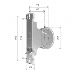 AVVOLGITORE ROULETTE INTERASSE 165 MM. CAPACITA' 6 MT.