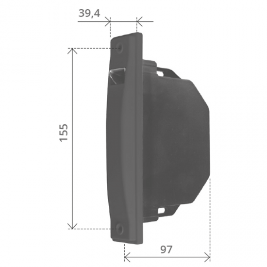 AVVOLGITORE SEMINCASSO MONOBLOCCO COMPLETO INTERASSE 155 MM. CAPACITA' 6 MT.