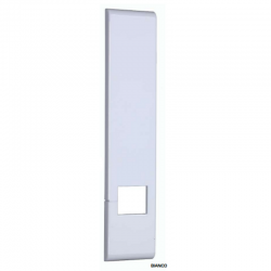 PLACCA PVC BIANCO COPRIAVVOLGITORE UNIVERSALE INTERASSE DA 130 A 210 MM.