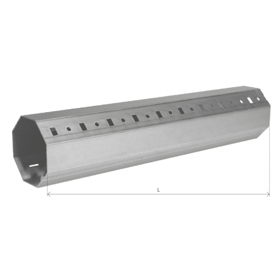 RULLO OTTAGONALE DA 60 MM. LISCIO DA 200 CM.