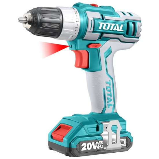 TRAPANO 20V + 2 BATTERIE + 47 ACCESSORI + BORSA - 45 NM