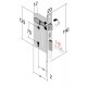 SERRATURA DA INFILARE BORDO TONDO BRONZATO PATENT